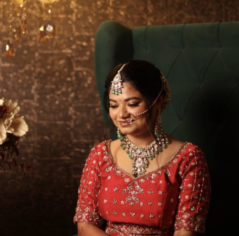 Nisha Mishra on her wedding day